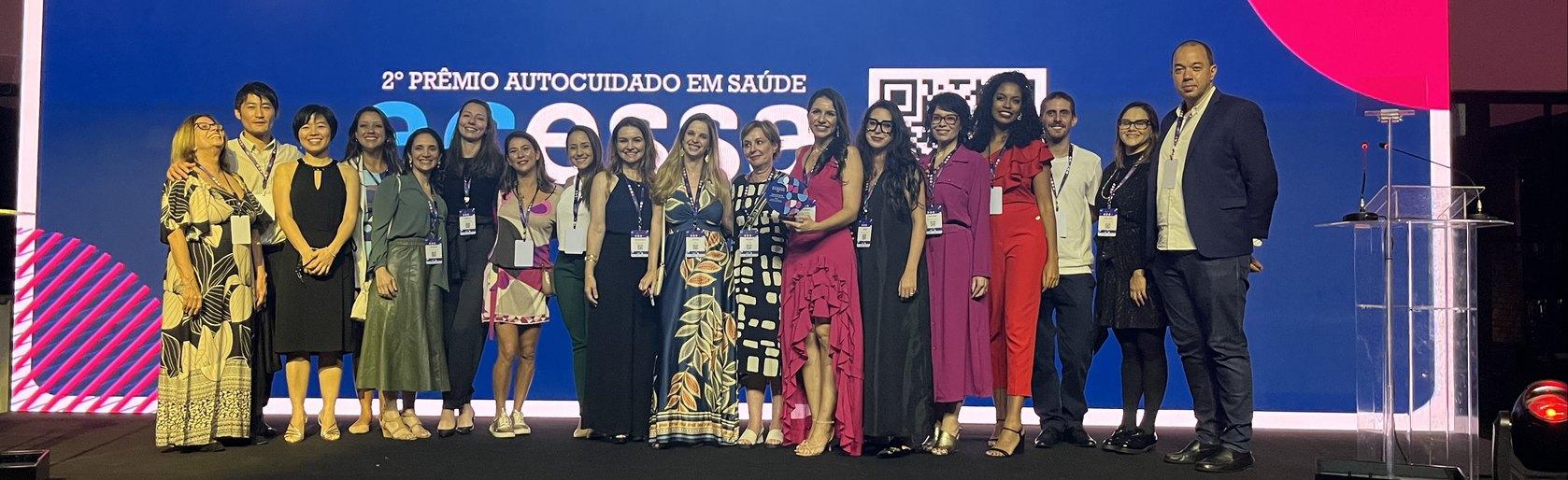 Equipe premiada no 2º Prêmio Autocuidado em Saúde ACESSA