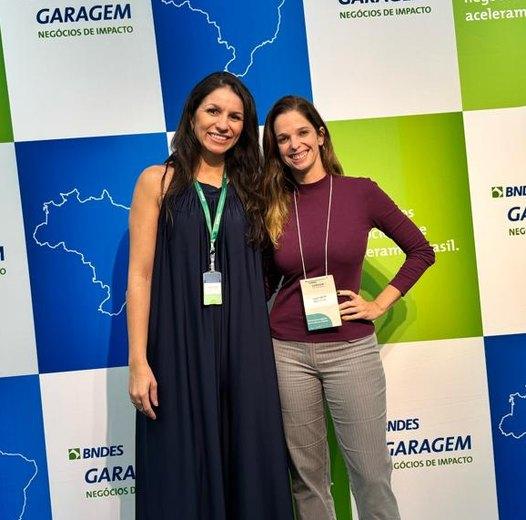 Fundadoras da Mãe-Estar no programa Garagem BNDES